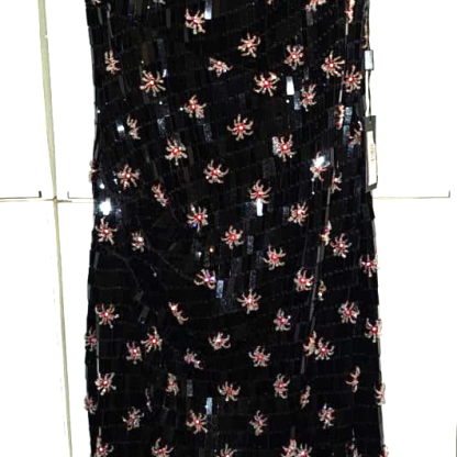 Giorgio Armani Couture Black Beaded Evening Dress IT 42 Designer Luxury Gown $27