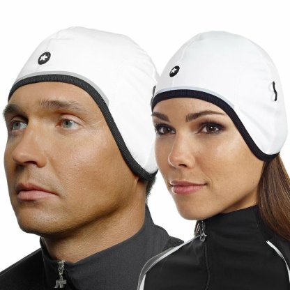 ASSOS fuguCap S7 Winter Cap White Windproof Thermal Cycling Size 0 XS
