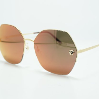 Cartier CT0332S 005 XL Sunglasses Gold Brown Gradient New Authentic