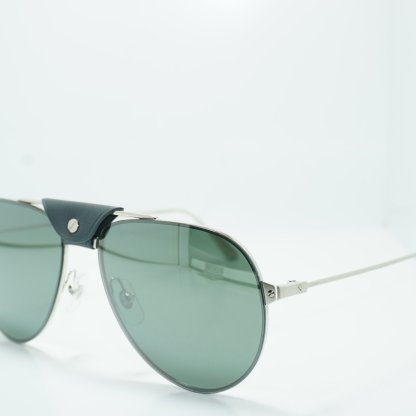 Cartier CT0166S 004 Santos Aviator Sunglasses   New Authentic