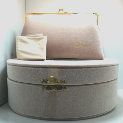 Chopard Sunglasses Full Presentation Box Case Set Beige Velvet Authentic