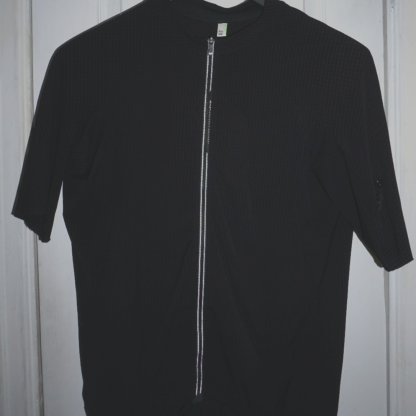 Q36.5 Cycling Jersey Black Aero Race Fit Full Zip Short Sleeve Men's XXL