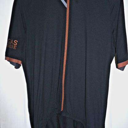 Pinarello Cycling Jersey Black  Full Zip Short Sleeve Men's XL