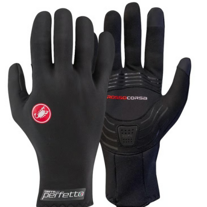 Castelli Perfetto RoS 2 Full Finger Cycling Gloves Black Windproof L MSRP $85