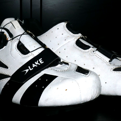Lake CX176 Road Cycling Shoes EU 44 US 10.5 White Black Carbon Sole Men