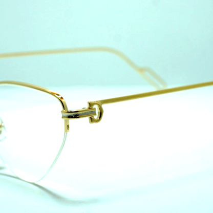 Cartier CT01570 001 Eyeglasses Frame 54-20 140 GOLD Transparen New Authentic