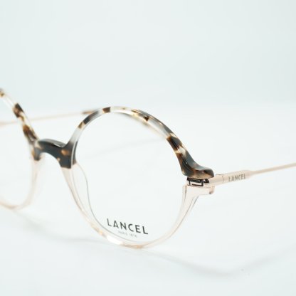 Authentic LANCEL LA90000 C02 Eyeglasses Frame Ivory Tortoise / Clear/ Luxury