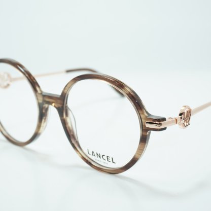Authentic LANCEL LA90043 C03 Eyeglasses Frame Brown Gray Tortoise/ Luxury
