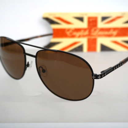 ENGLISH LAUNDRY CASINO TARMAC BLACK SUNGLASSES