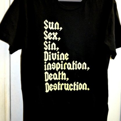 E.VIL ALTER EGO WOMENS SHORT SLEEVE T-SHIRT SIZE M