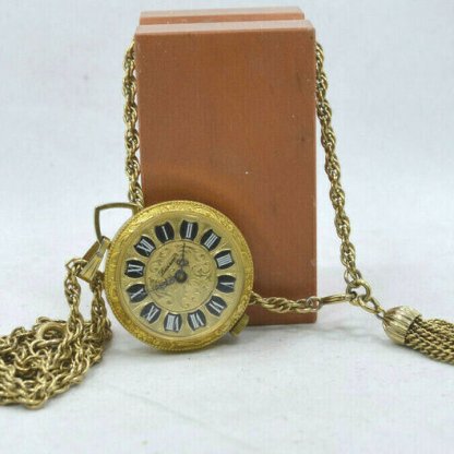 VINTAGE LUCERNE SWISS POCKET WATCH PENDANT WIND UP AND BRACELET~ WORKS!!