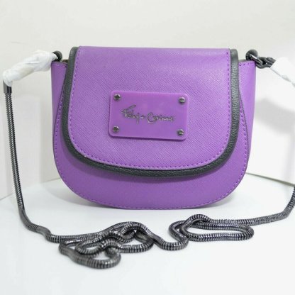 NEW WITH TAG. FOLEY+CORIINA CITY ECLIPSE MINI SADDLE PURPLE SHOULDER BAG.