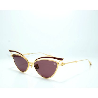 • VALENTINO V GLASSLINER VLS-118B-55 Gold Pink – Italy Designer Sunglasses