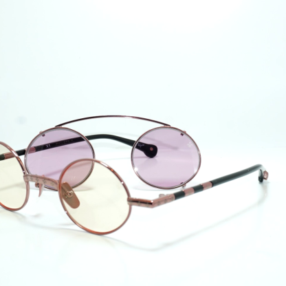 PHILIPPE V X 1 R/GOLD EYEGLASSES FRAME W/ CLIP-ON SUNGLASSES