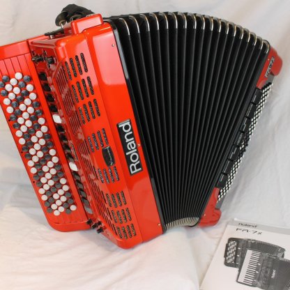 Digital Chromatic Button Accordion Roland FR-7XB Red